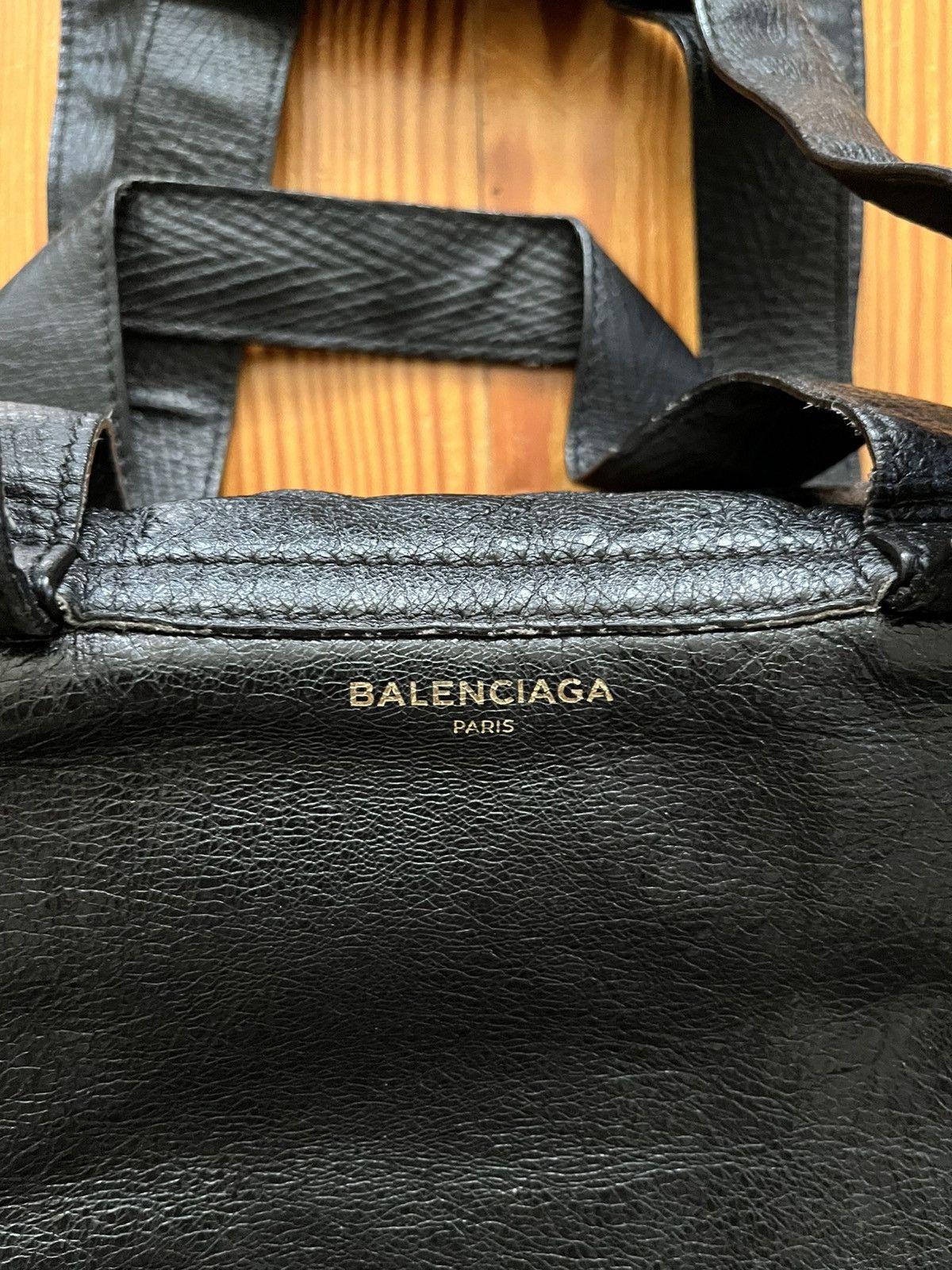 Balenciaga Grail Balanciaga SS17 Arena XL Ikea Tote Bag Leather Black Size ONE SIZE - 3 Thumbnail
