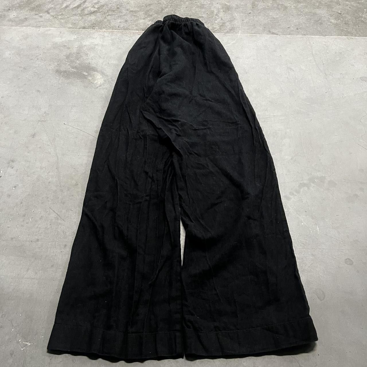 Abercrombie & Fitch Crazy Vintage Y2K/2000s Baggy Abercrombie and Fitch Wideleg Black Sweatpants! Size US 32 / EU 48 - 5 Thumbnail