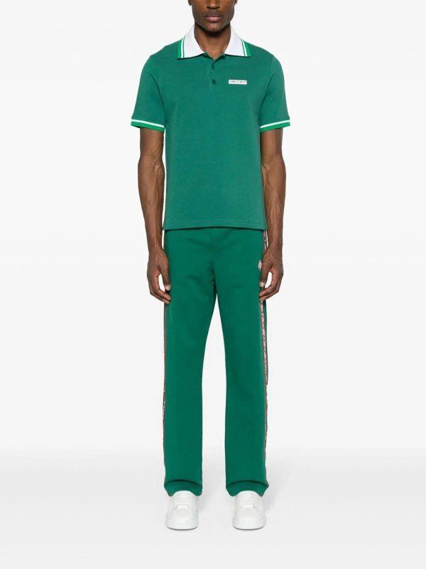 Casablanca o1mle0326 Laurel Track Pants in Green Size US 40 / EU 56 - 2 Thumbnail
