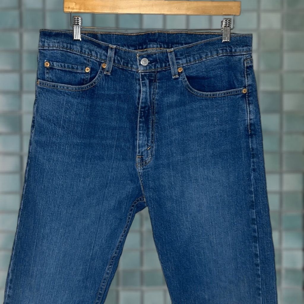 Levi's Levi’s 505 Mens Straight Leg Jeans 36x32 Blue Size US 36 / EU 52 - 1 Thumbnail