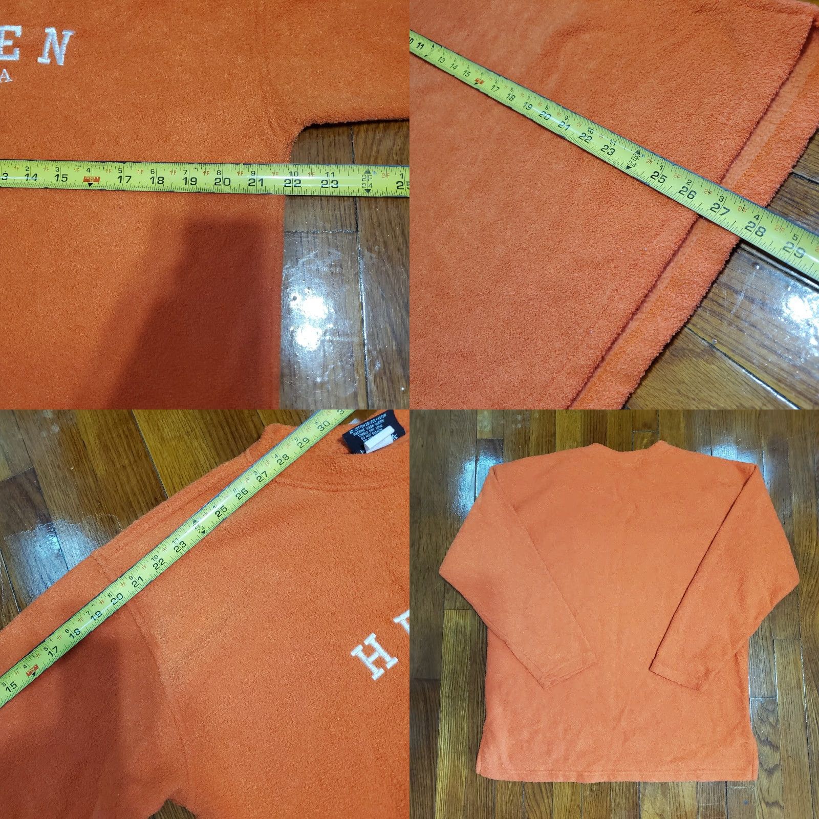 Vintage VINTAGE Helen Georgia Sweatshirt Orange Sz Med Embroidered 90s USA Made Size US M / EU 48-50 / 2 - 8 Thumbnail