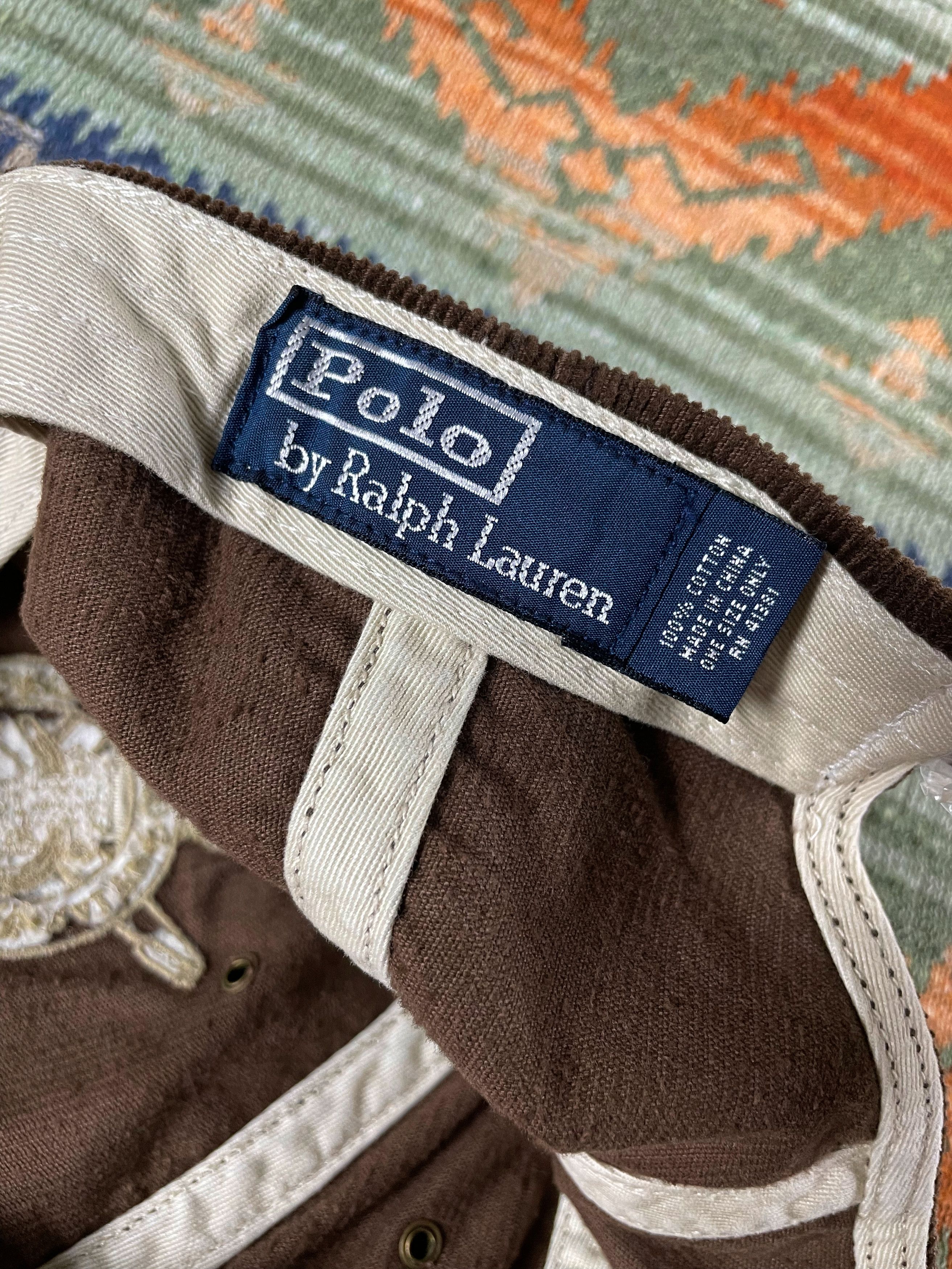 Polo Ralph Lauren Polo Ralph Lauren Corduroy Rare baseball cap baseball hat Size ONE SIZE - 6 Thumbnail