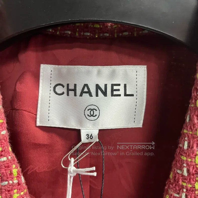 Chanel Chanel Brick-red single-breasted lapel jacket Size XS / US 0-2 / IT 36-38 - 4 Thumbnail