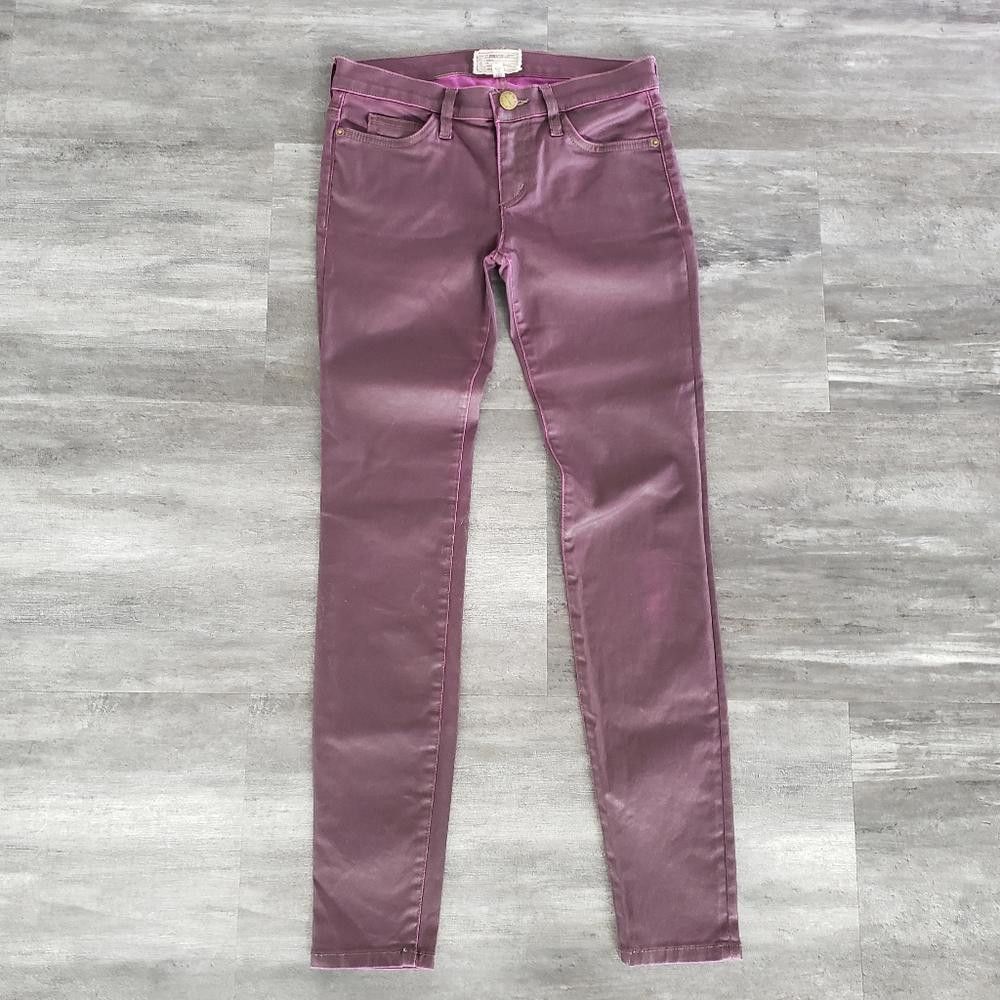 Current/Elliot Purple Coated Current|Elliott The Ankle Skinny Jean Size 26" / US 2 / IT 38 - 1 Thumbnail