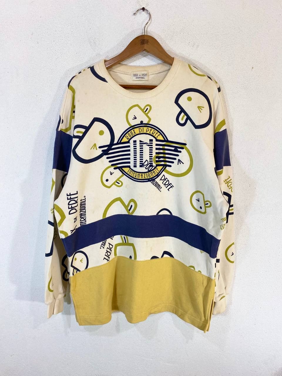 image of Avant Garde s Roux De Perfe All Over Print Sweatshirt, Men's (Size 2XL)