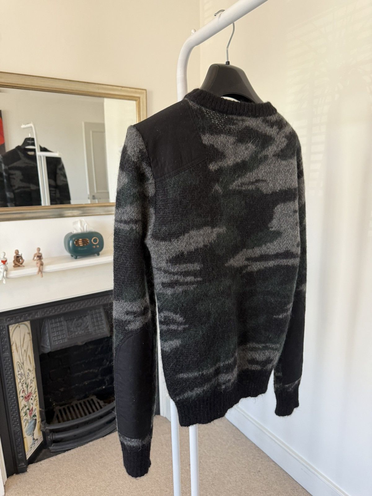 Hedi Slimane × Saint Laurent Paris FW16 Saint Laurent Camo Mohair Sweater Size US XS / EU 42 / 0 - 5 Thumbnail