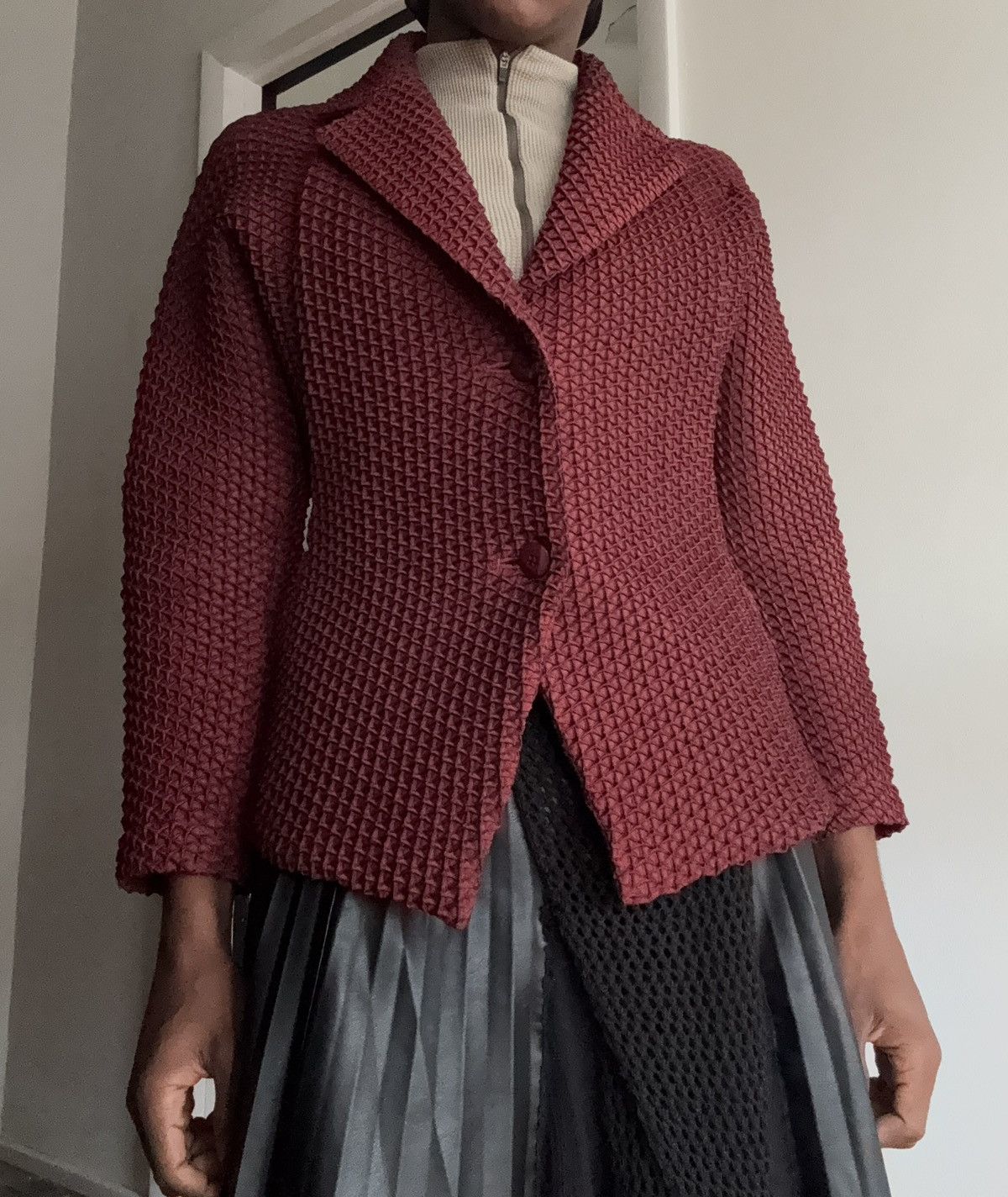 Issey Miyake × Pleats Please Issey Miyake Issey Miyake Diamond pleated Blazer Size US M / EU 48-50 / 2 - 17 Thumbnail