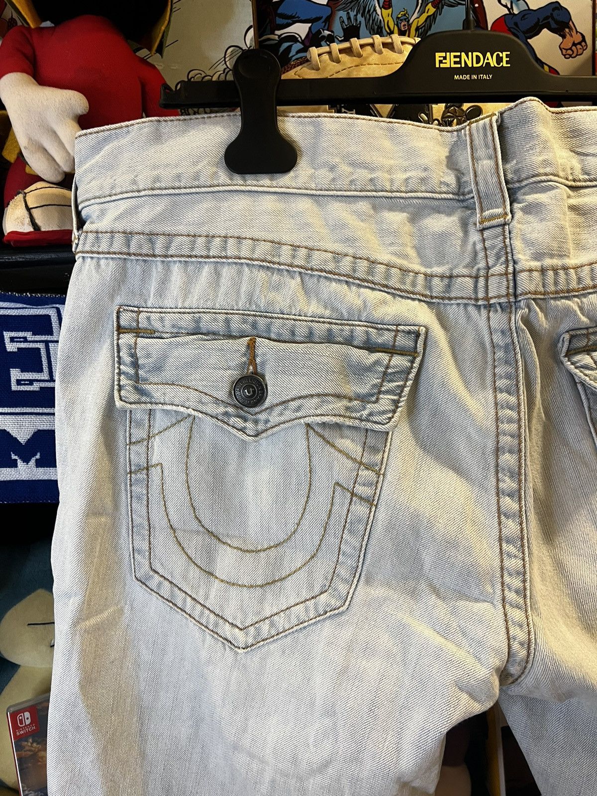 True Religion × Vintage Y2K True Religion Ricky Jorts (Jean Shorts) Size US 38 / EU 54 - 3 Thumbnail