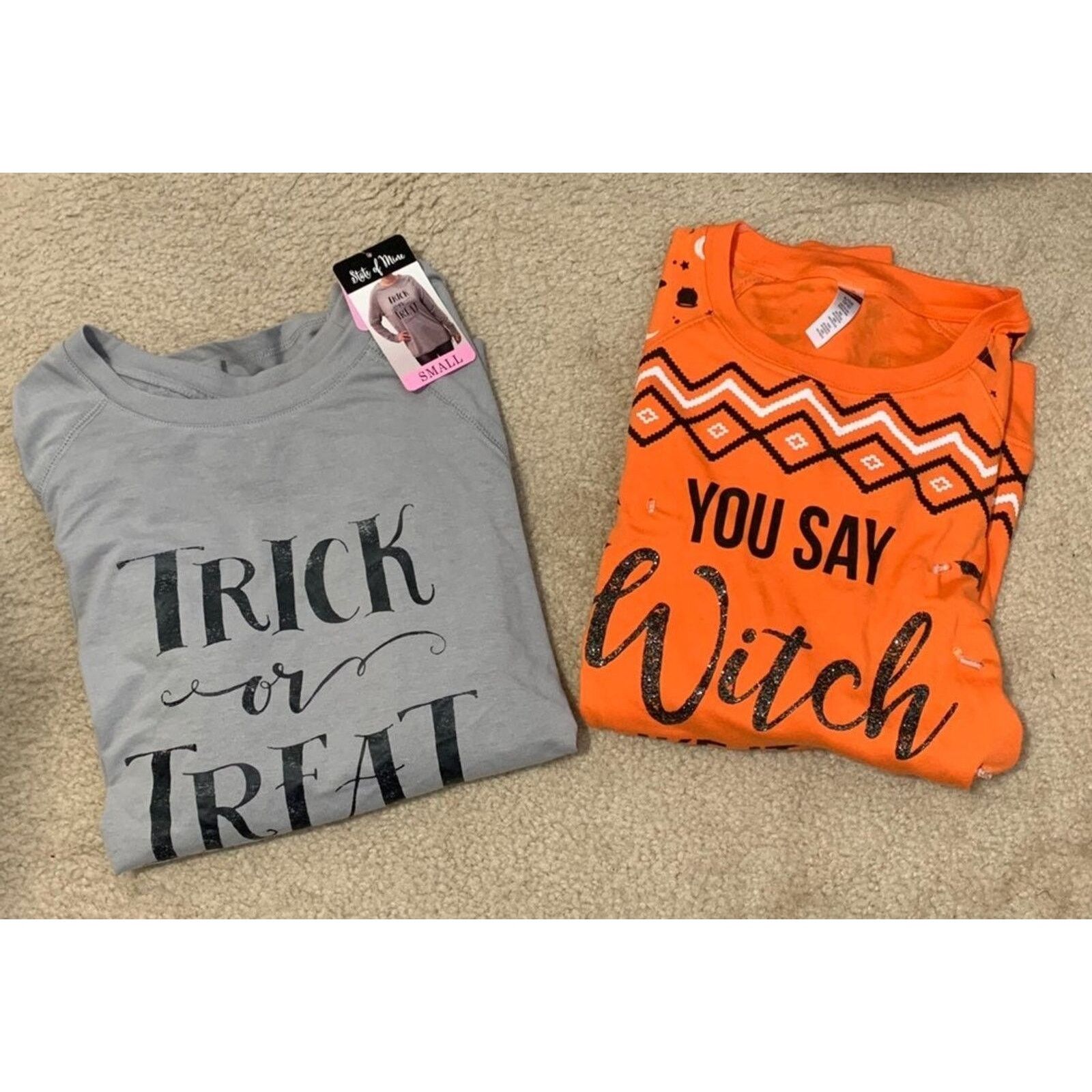 Other 2 Halloween Tops T-Shirts sweatshirt Trick or Treat lights Size S / US 4 / IT 40 - 2 Thumbnail