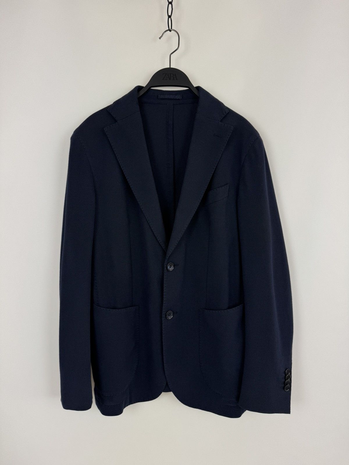 L.B.M. 1911 L.B.M. 1911 Texture Blue Blazer Size 48R - 3 Thumbnail