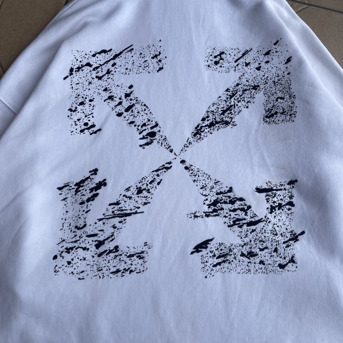 Off-White Off White Hoodie Black Paint Splatter (Refer Photo) Size US M / EU 48-50 / 2 - 12 Thumbnail