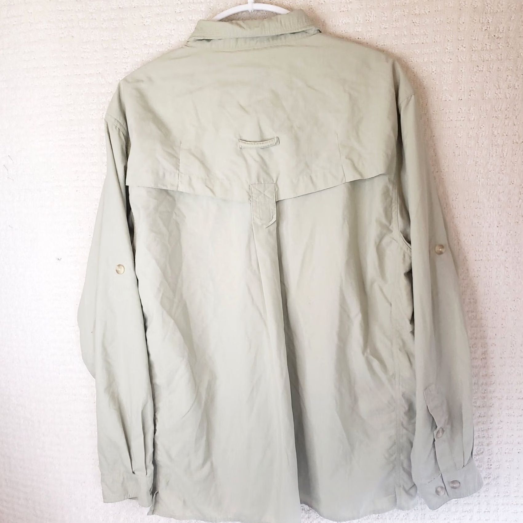ExOfficio ExOfficio Shirt Mens L Light Green Button-Up Long Sleeve Vented Fishing Camp Shirt Size US L / EU 52-54 / 3 - 7 Thumbnail
