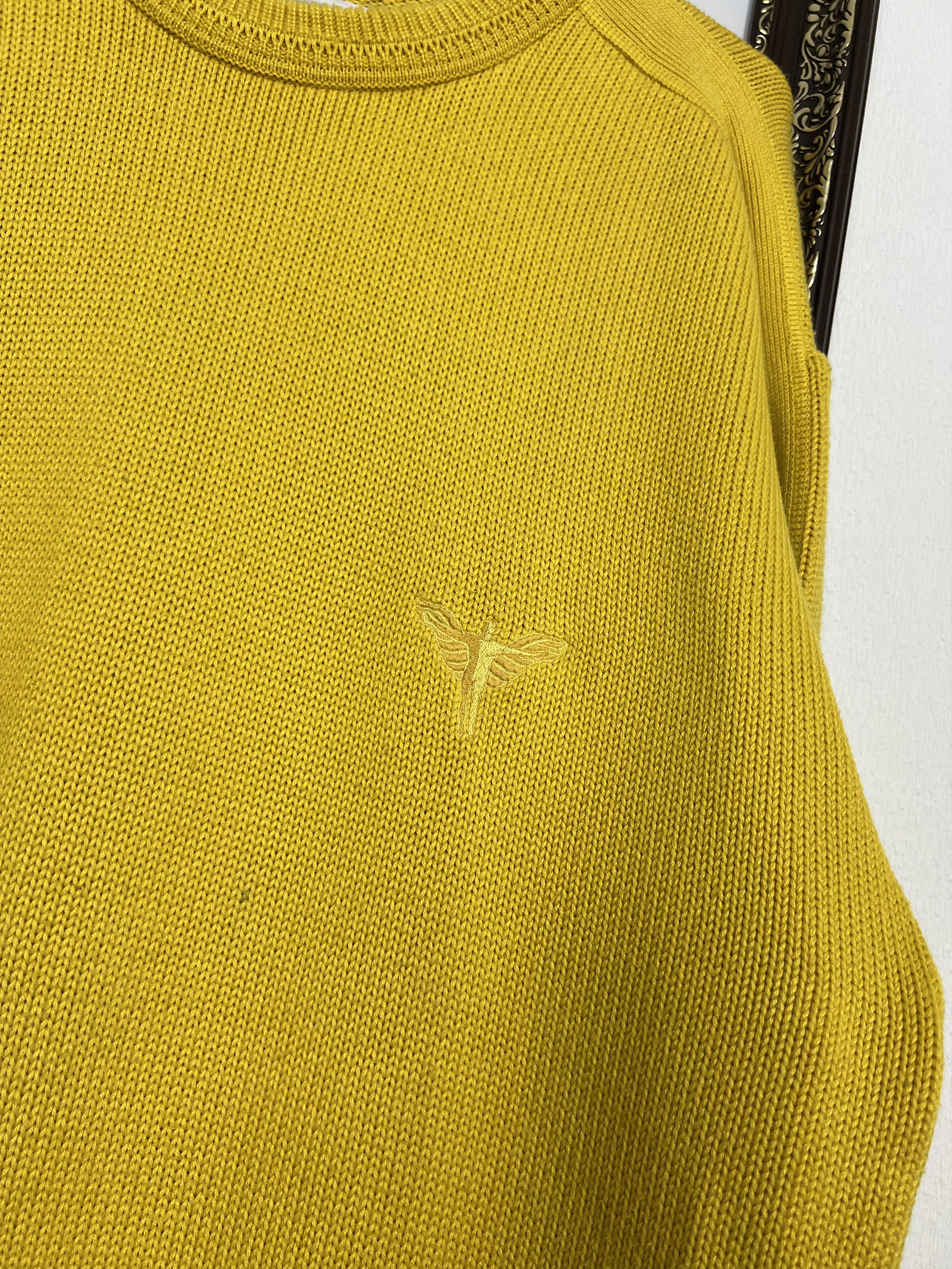 Carlo Colucci Vintage Carlo Colucci Yellow Knit Sweater Pullover Mens Size US XL / EU 56 / 4 - 3 Thumbnail
