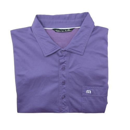 Travis Mathew Travis Mathew Mens L Purple Performance Golf Polo Shirt ...