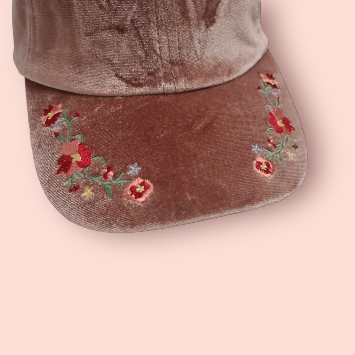 Japanese Brand × Velvet × Vintage VINTAGE VELVET SUKAJAN EMBROIDERED SAKURA JAPAN STRAPBACK Size ONE SIZE - 4 Thumbnail