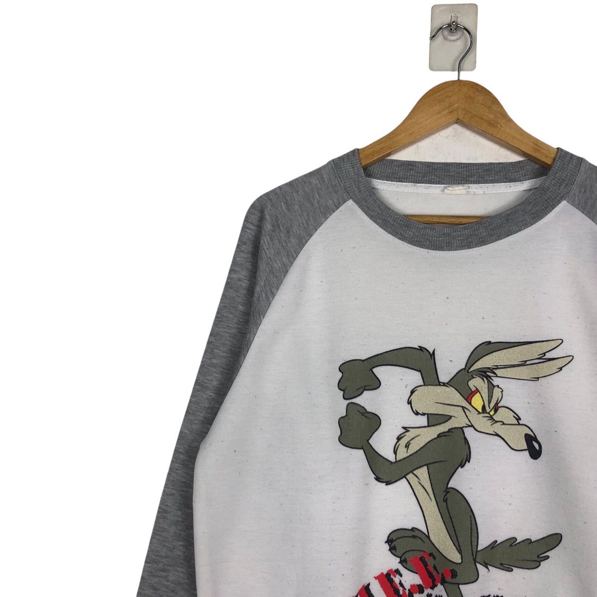 Cartoon Network × Vintage Vintage Looney Tunes Cartoon Coyote Sweatshirt Rare Design Size US M / EU 48-50 / 2 - 6 Thumbnail