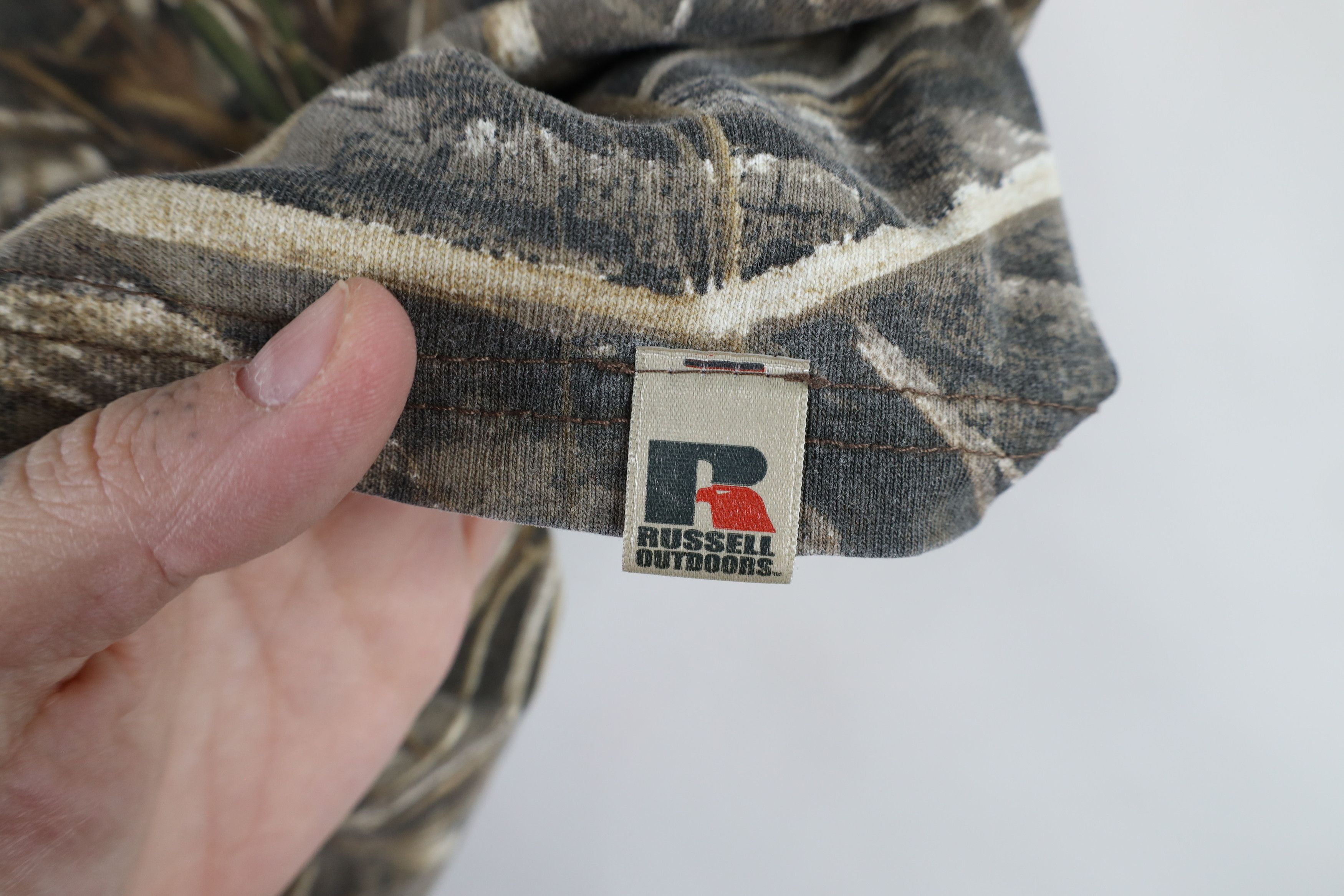 Russell Athletic × Vintage Vintage Russell Athletic Camouflage Short Sleeve T-Shirt Size US L / EU 52-54 / 3 - 4 Thumbnail