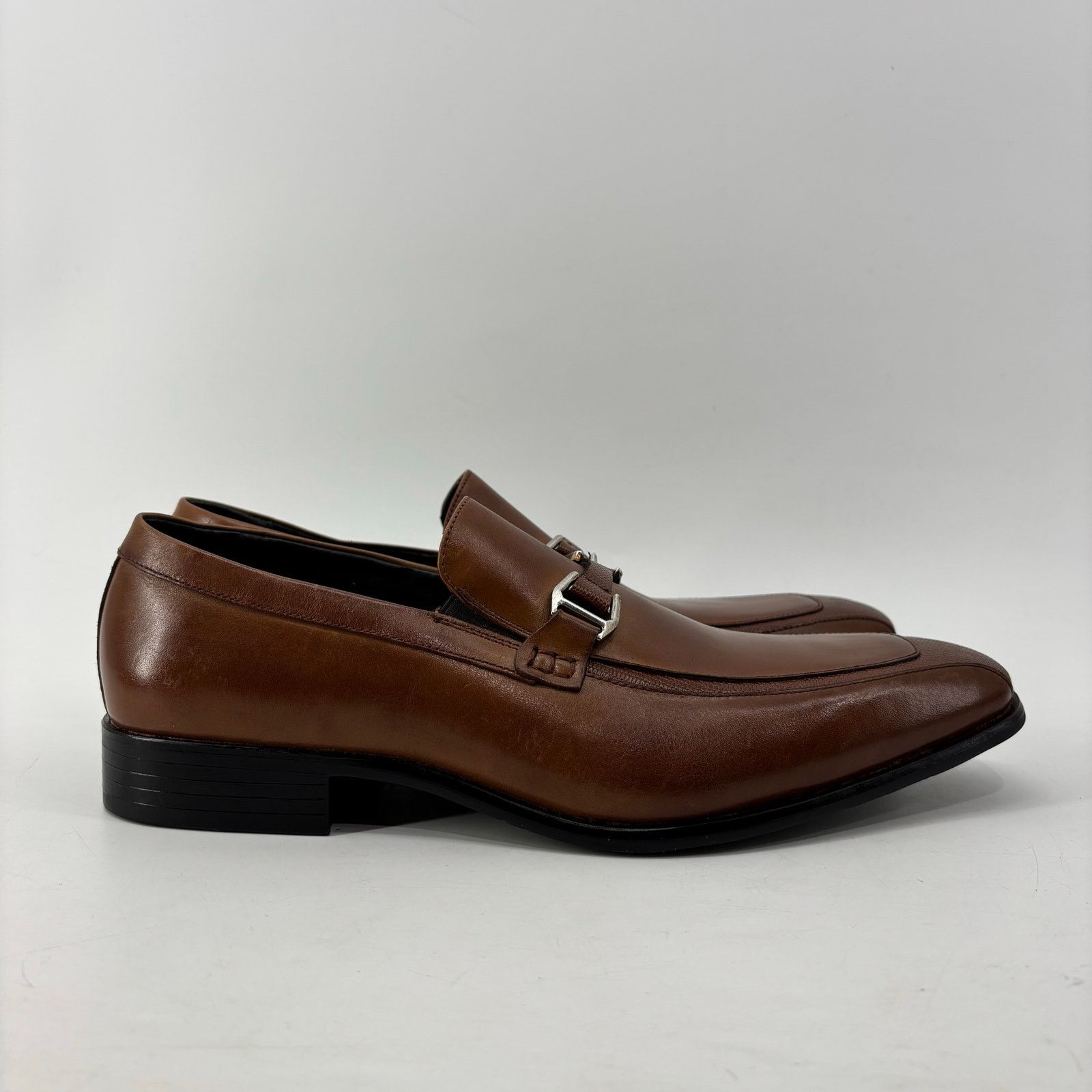 Stacy Adams Stacy Adams Mens Sz 10 Maxfield Slip On Loafer Brown Oxford Size US 10 / EU 43 - 2 Thumbnail