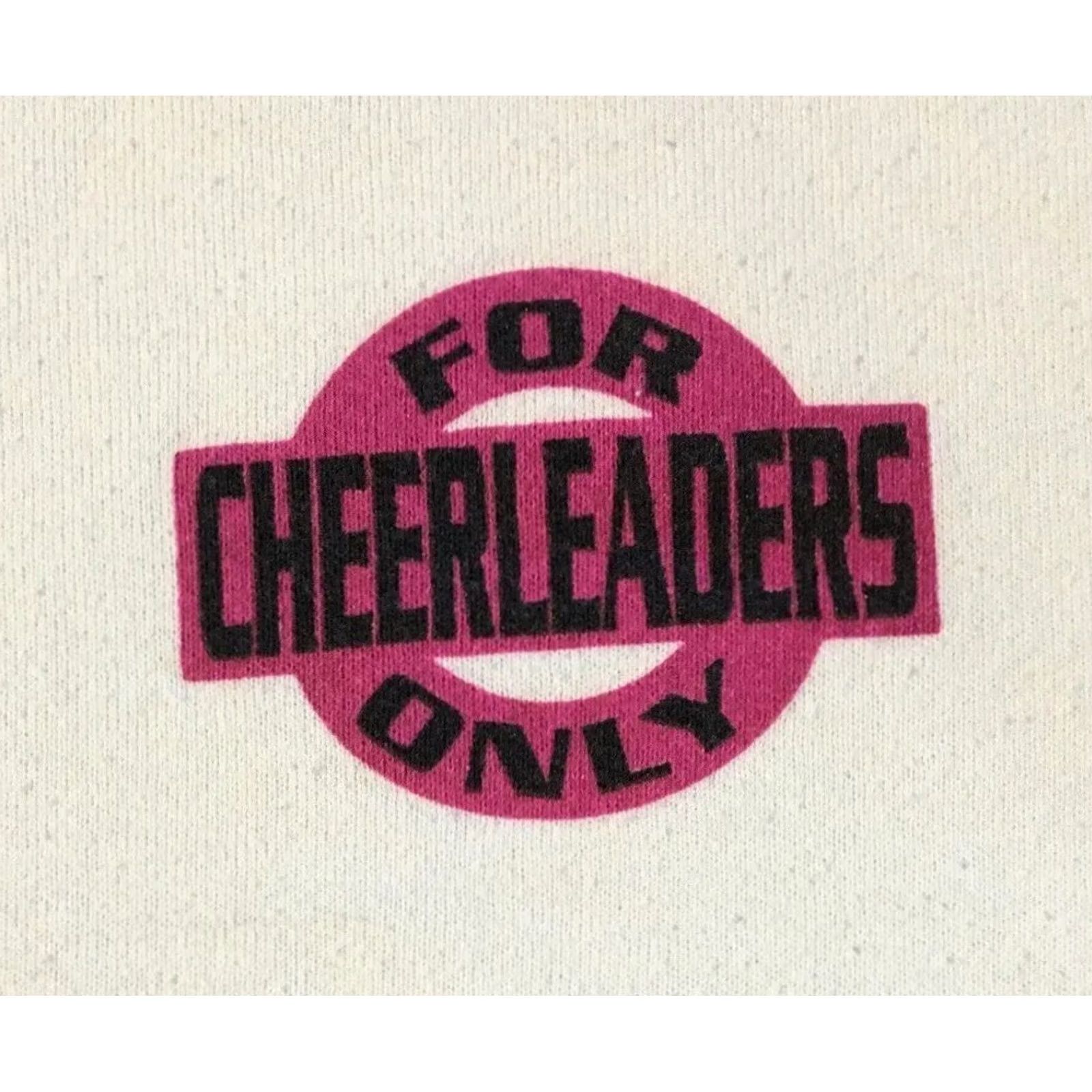 Vintage VINTAGE 90s Cheerleaders Only Faded Sweatshirt Hoodie S White Mens Size US S / EU 44-46 / 1 - 4 Thumbnail