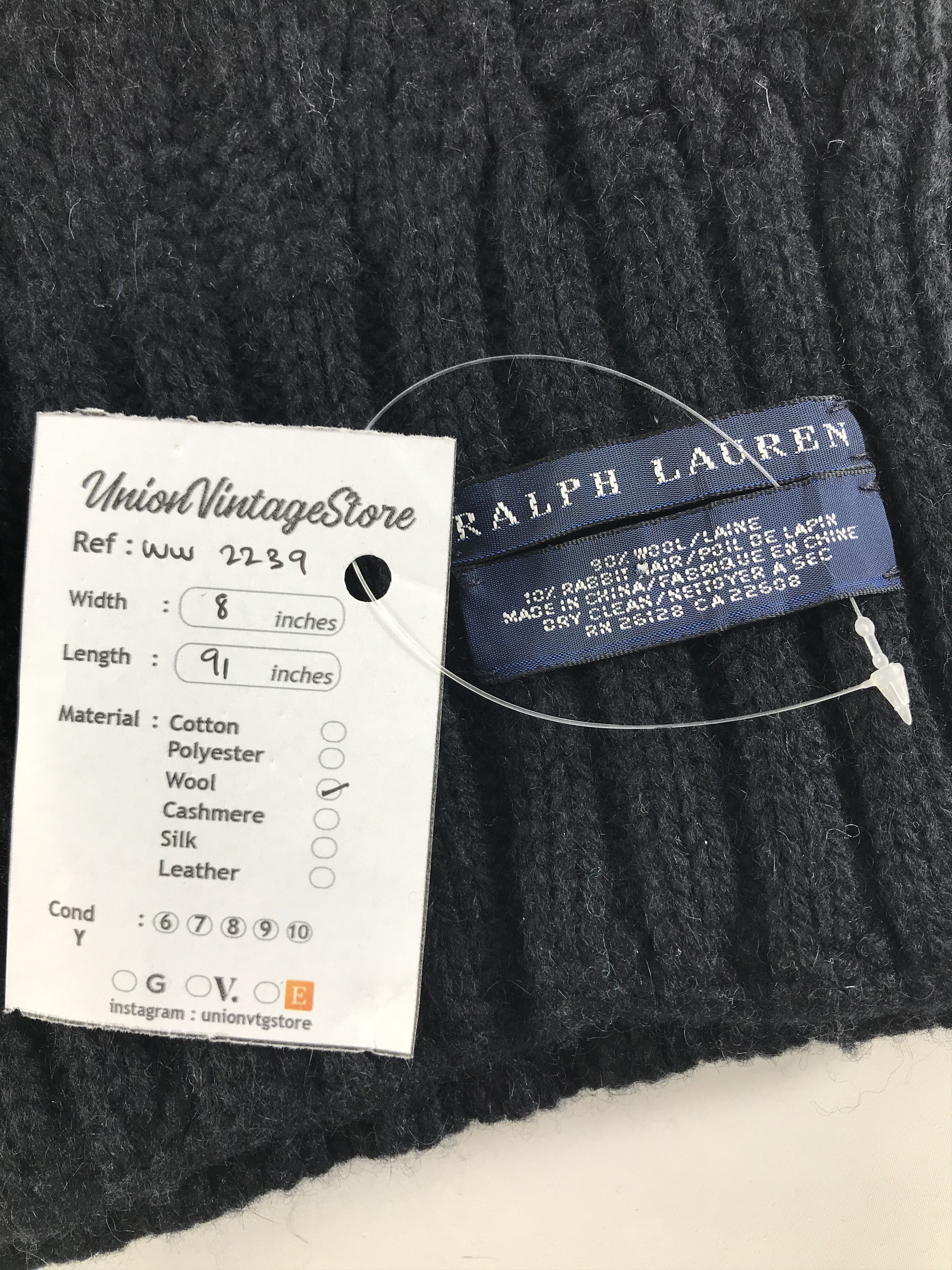 Ralph Lauren × Vintage Ralph Lauren Scarf / Muffler / Neckwear - WW2239 Size ONE SIZE - 4 Thumbnail