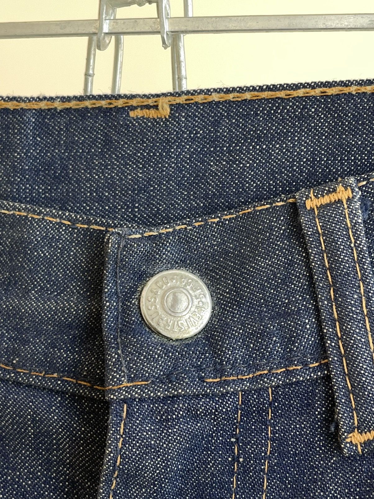 Levi's 6037 Big E Tab Talon Zip Fly Straight Fit Denim Jeans 60s Size 26" / US 2 / IT 38 - 4 Thumbnail
