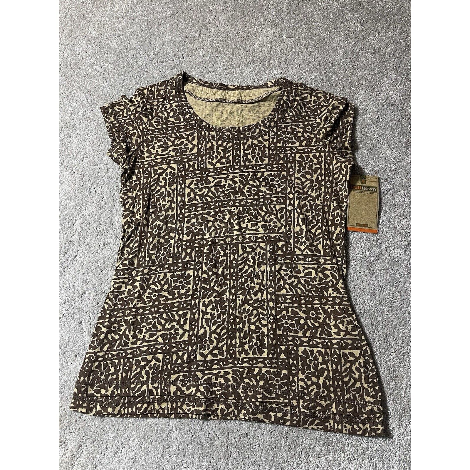 Other Ruff Hewn Y2K Top Women S Brown Fairy Grunge Boho Whimsigoth Size S / US 4 / IT 40 - 1 Thumbnail
