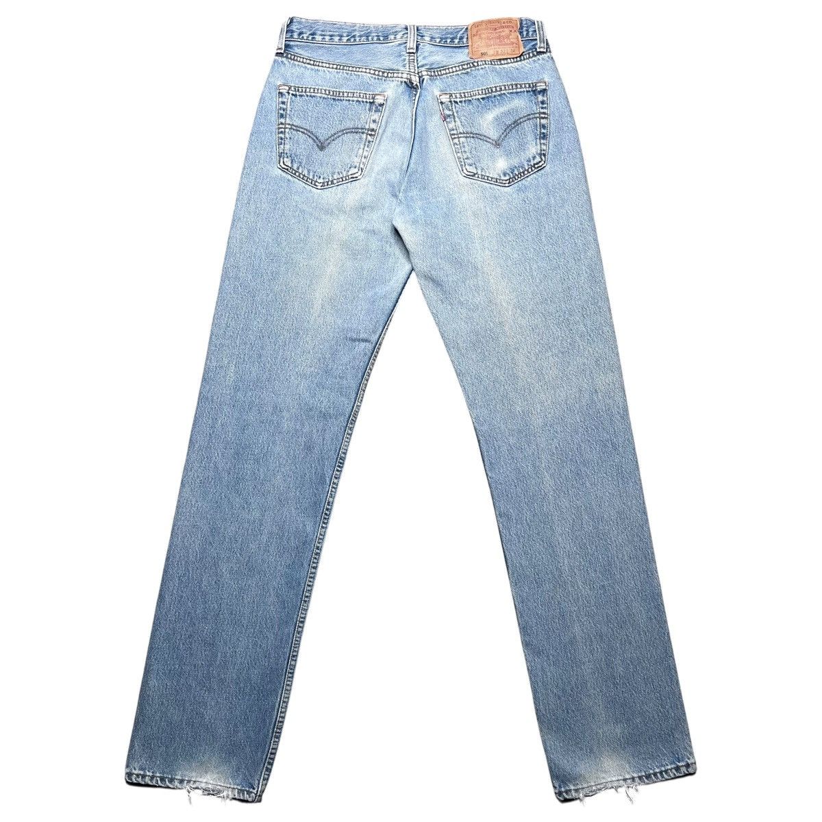 Levi's Vintage 1990s Levi’s 501xx Button Fly Made USA Denim Jeans Size US 30 / EU 46 - 2 Thumbnail