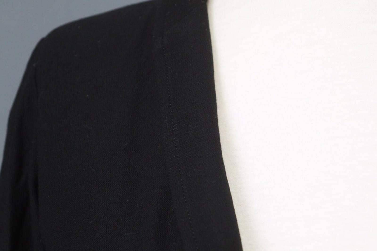 Eileen Fisher Eileen Fisher Black Viscose Blend Blazer Jacket Size PP Size M / US 6-8 / IT 42-44 - 8 Thumbnail
