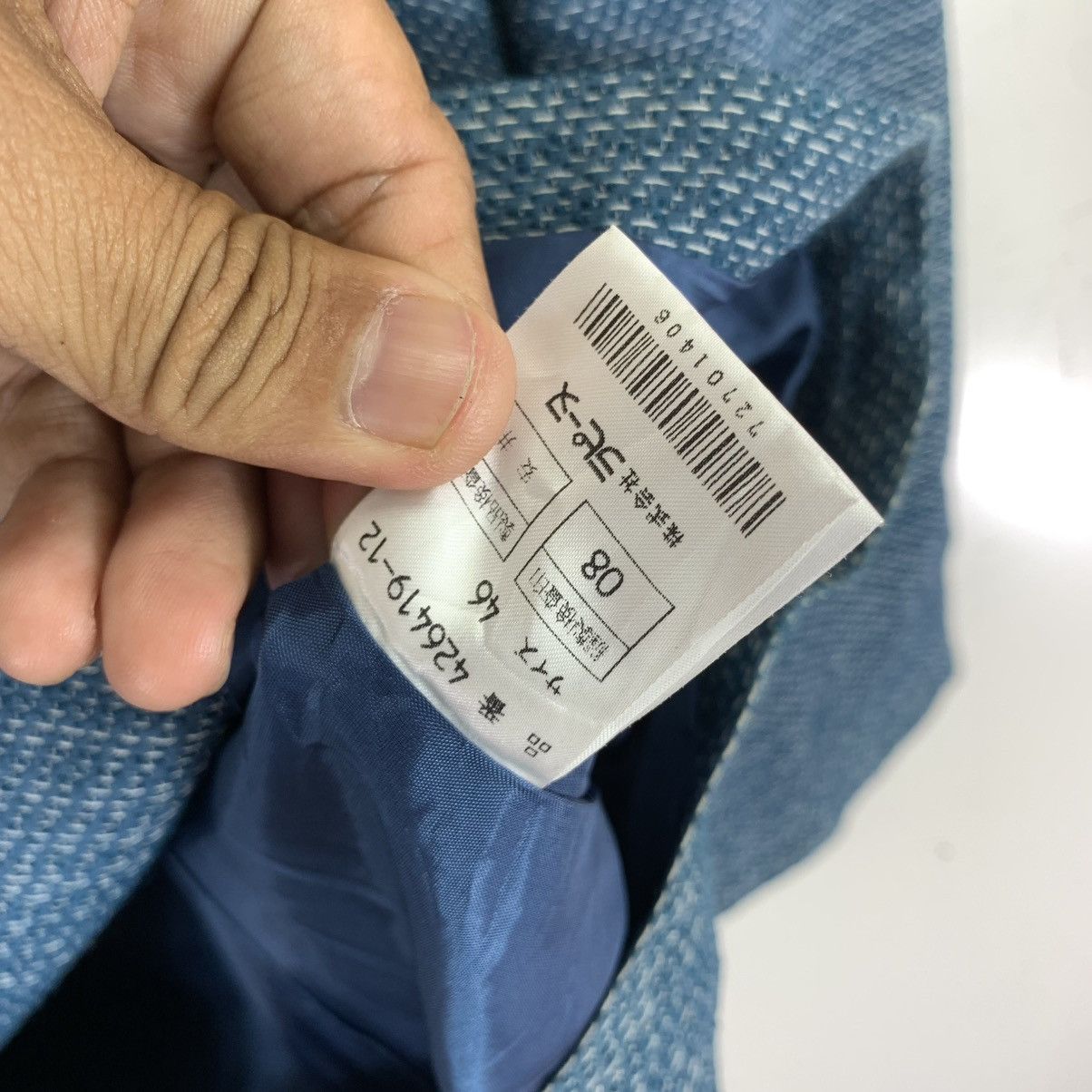 Givenchy Givenchy three-button blazer in a blue tweed material Size US S / EU 44-46 / 1 - 9 Thumbnail