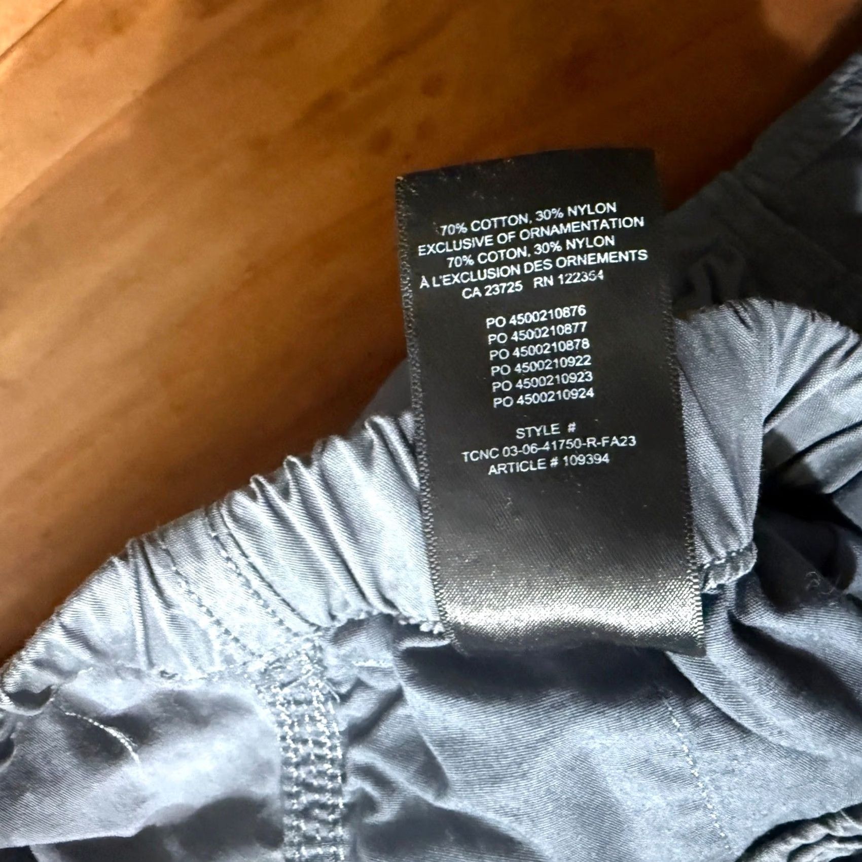 TNA TNA Aritzia Women's Cargo Pants Medium Cotton Wide-Leg Drawstring Gray Baggy Everyday Casual Size 32" / US 10 / IT 46 - 5 Thumbnail