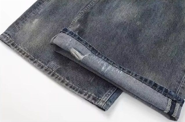 Japanese Brand × Jean Vintage tie dye washed straight leg denim Size US 30 / EU 46 - 8 Thumbnail