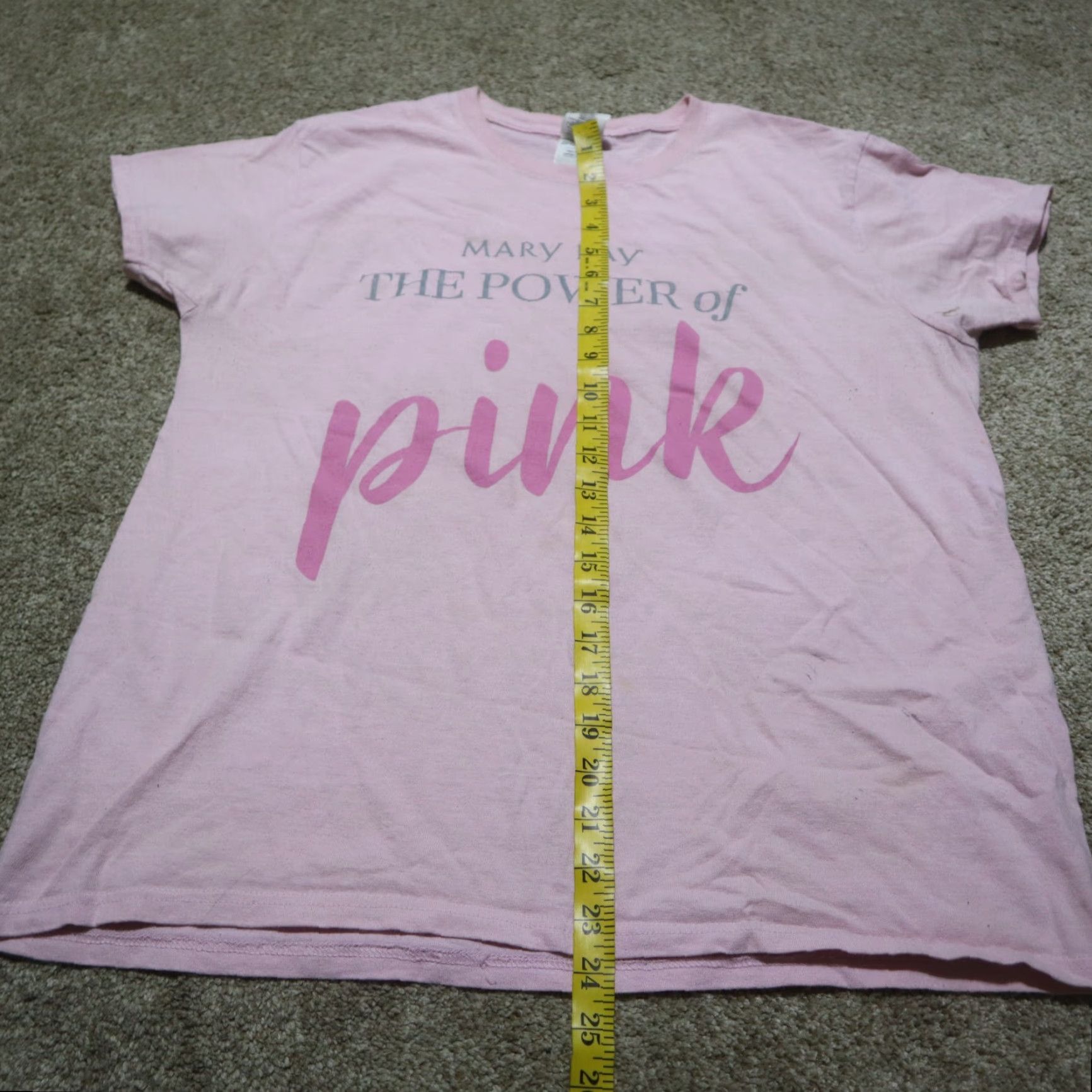 Vintage Mary Kay Pink Tee T-Shirt Short Sleeve Adult Women's Large L Shirt Pink 100% Cotton Graphic Tee Women Size L / US 10 / IT 46 - 6 Thumbnail