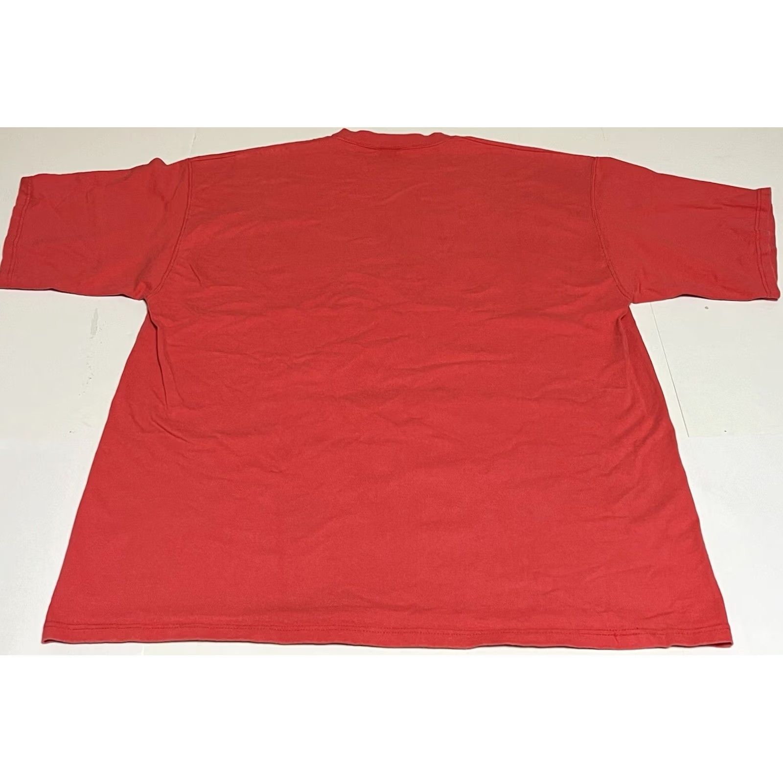 Vintage VINTAGE Pluma T Shirt Men’s XL Heavy Weight Cotton Boxy Coral Red 1990s 90s Classic Mens Short Sleeve Crew Neck Made In USA Size US XL / EU 56 / 4 - 2 Thumbnail