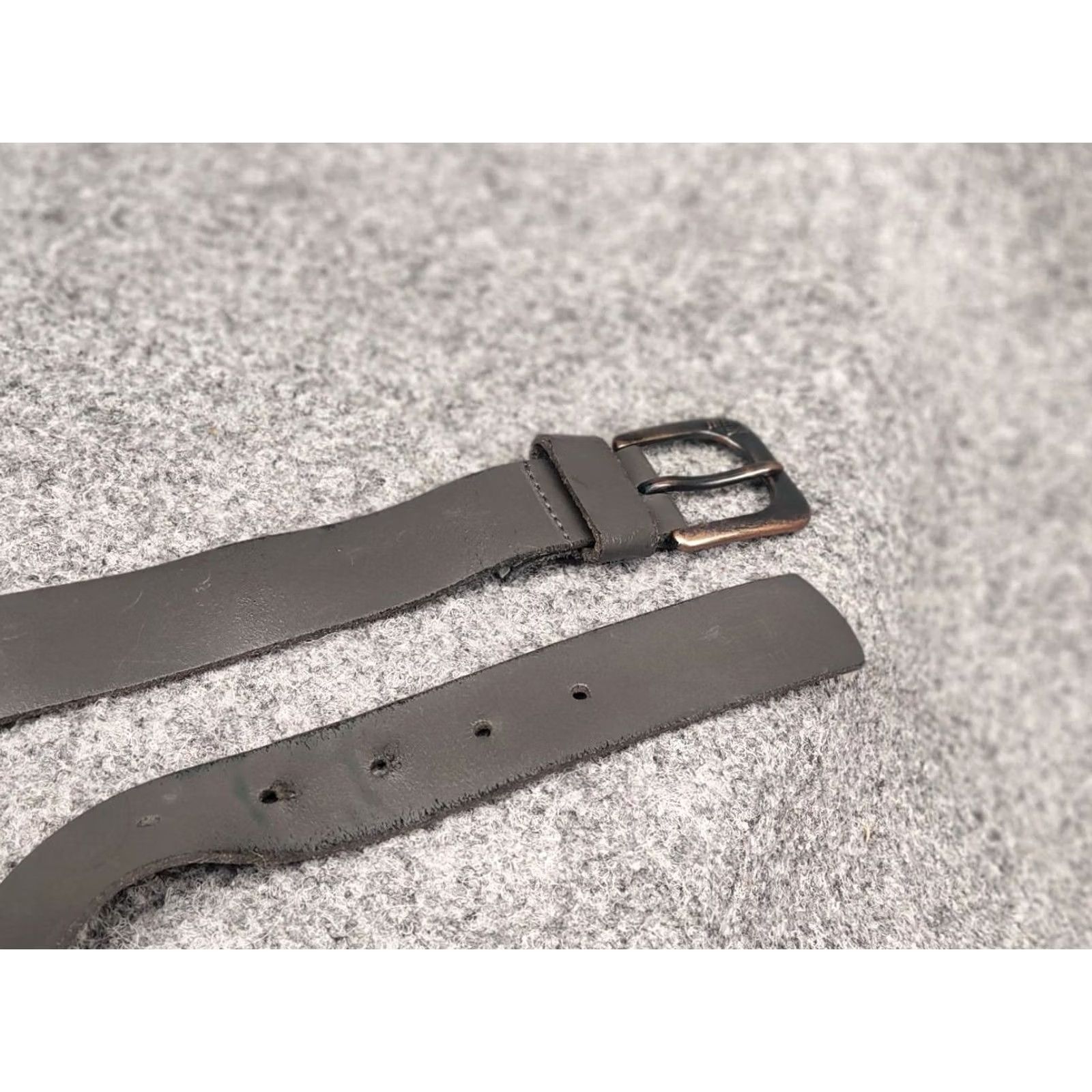 G-Star G Star raw Gray Genuine Leather Mini Logo Vintage Style Belt Y2K Size ONE SIZE - 7 Thumbnail