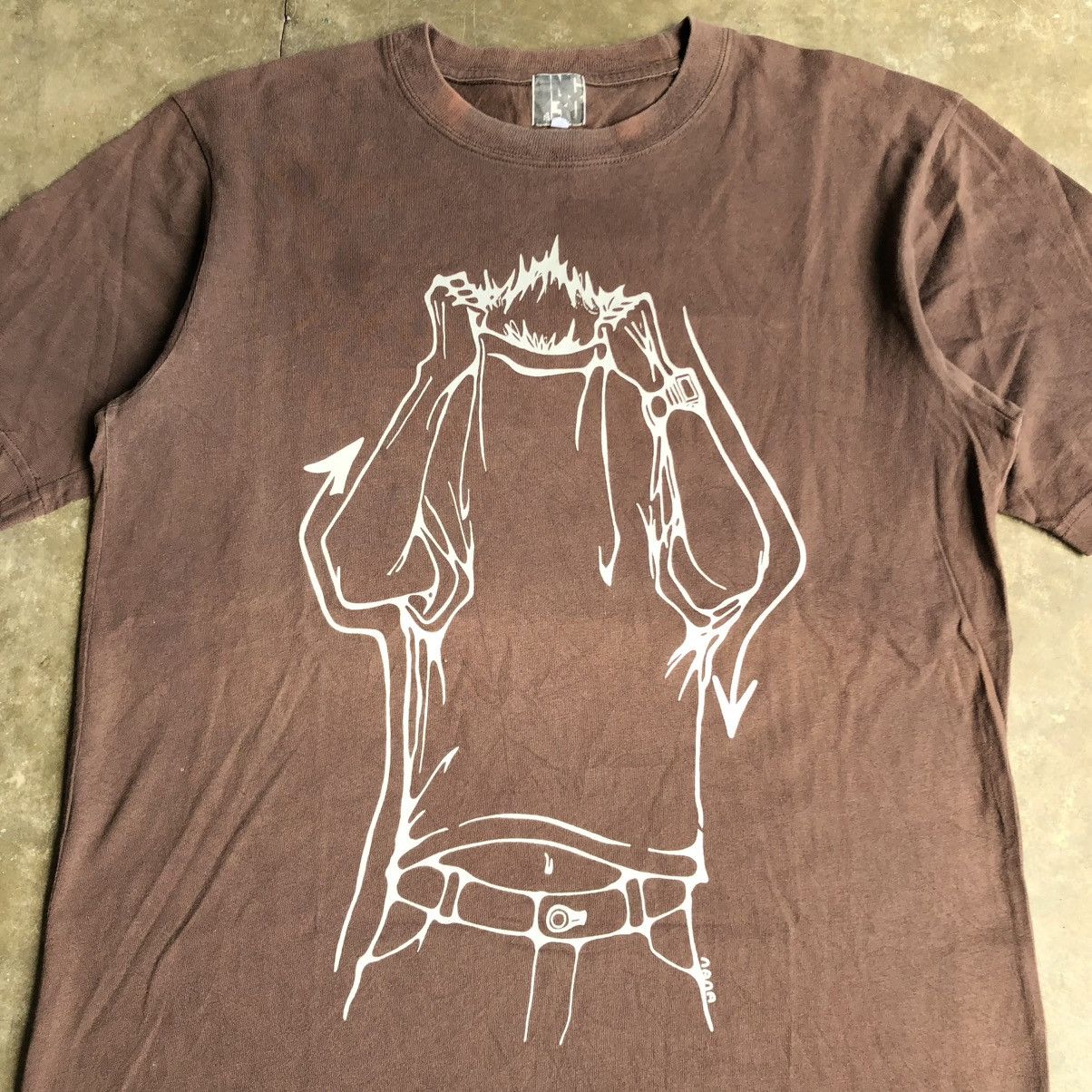 Vintage Vintage INC 30 DJ People Graphic Logo T-shirt Brown Size US M / EU 48-50 / 2 - 3 Thumbnail