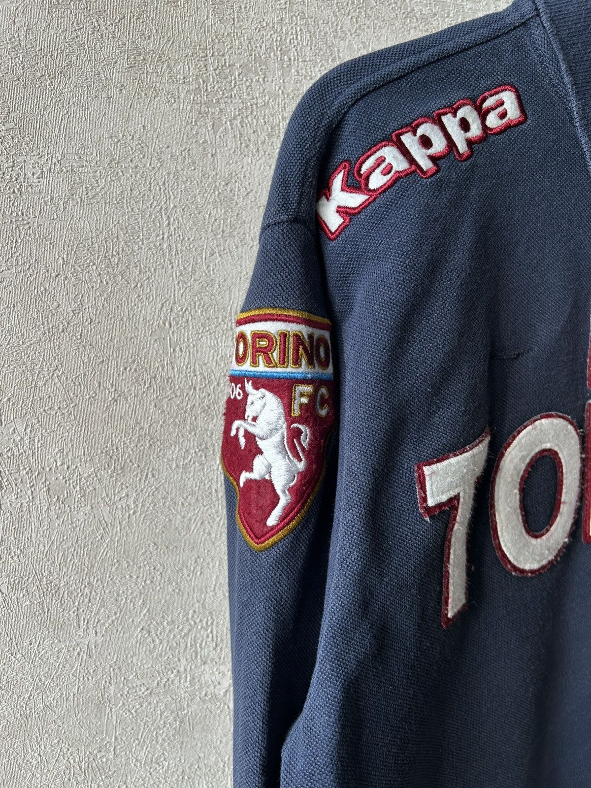 Kappa Y2K 2000s Kappa FC Torino Faded Long Sleeve Polo Size US M / EU 48-50 / 2 - 7 Thumbnail