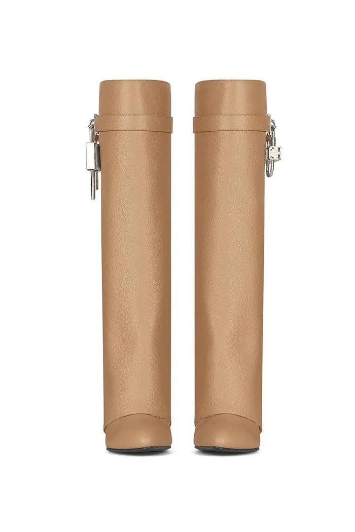 Givenchy o1lv12m0526 Shark Lock Boots in Beige Size US 8.5 / IT 38.5 - 7 Thumbnail