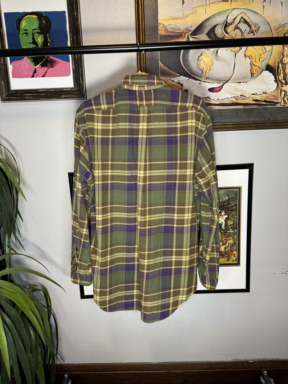 Polo Ralph Lauren × Vintage Vintage Polo Ralph Lauren Plaid Button Up Shirt Size US M / EU 48-50 / 2 - 2 Thumbnail