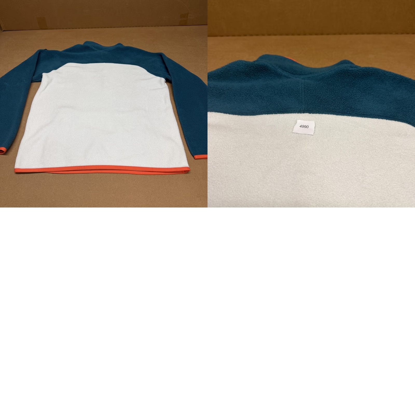 Burton Burton Sweatshirt Mens M Fleece Pullover Snap Kangaroo Colorblock Teal Multicolor Zip Pocket Logo Pullover Skiing Size US M / EU 48-50 / 2 - 8 Thumbnail