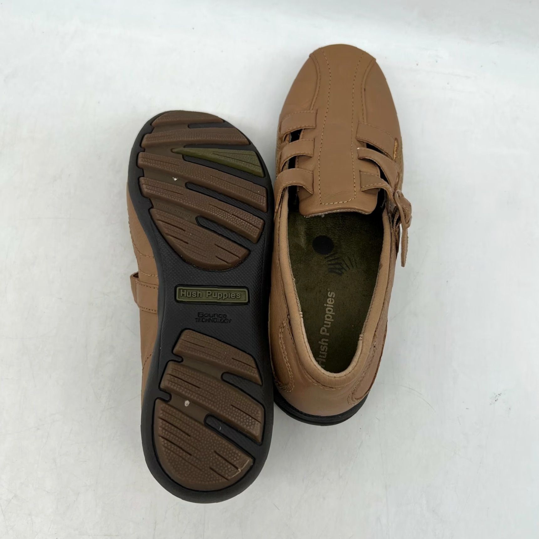 Hush Puppies HUSH PUPPIES Sandal Fisherman Leather Brown Buckle Straps Size 7M Womens Adult Shoes Size US 8 / IT 38 - 5 Thumbnail