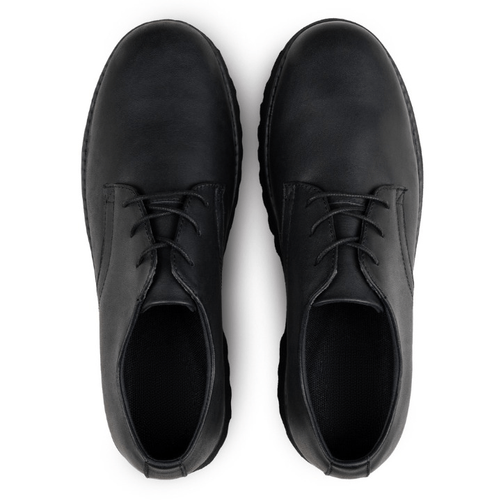 Leather × Simple Shoes Moss Derby Black Chunky Leather Size US 11 / EU 44 - 2 Thumbnail