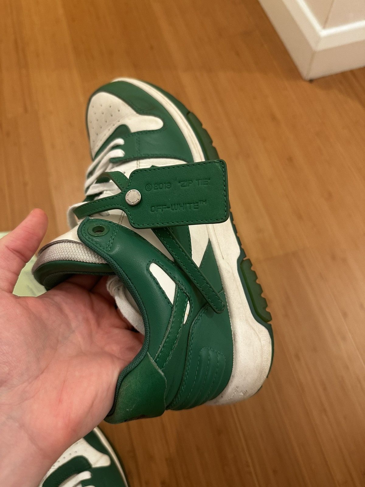 Off-White Off-White Out of Office Leather Sneakers Size US 9 / EU 42 - 4 Thumbnail