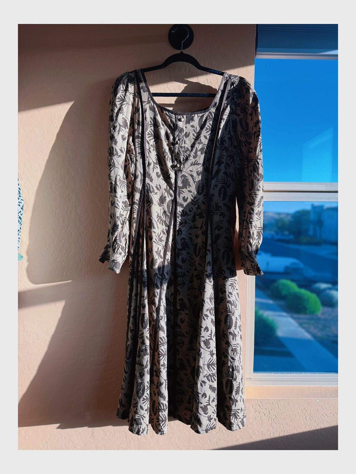 Other Vintage-Inspired Earth-Tone Button Front – Unique Leaf Print Size XL / US 12-14 / IT 48-50 - 1 Thumbnail