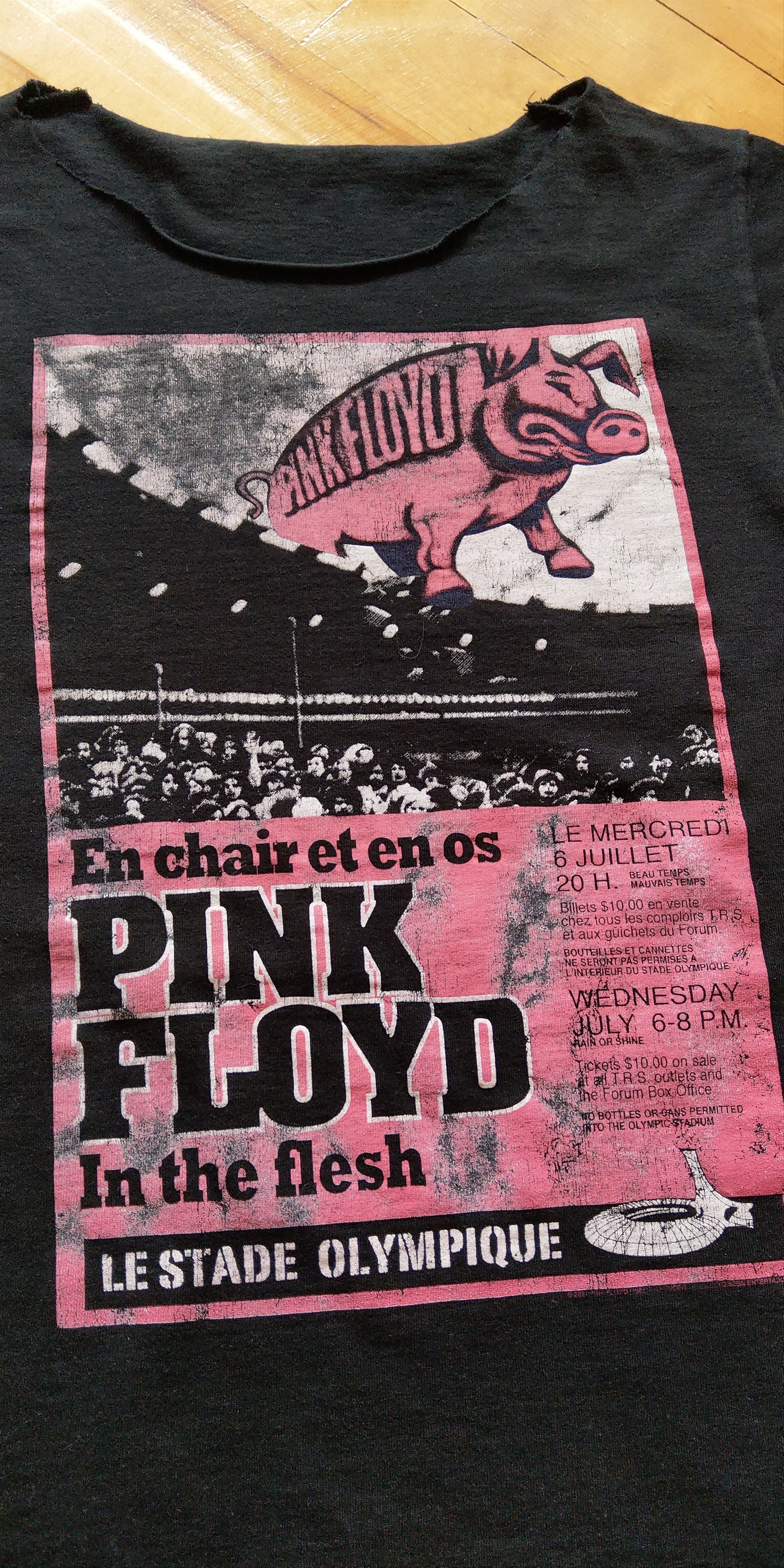 Band Tees PINK FLOYD Animals Shirt Pig Poster Rare Vintage 70s Rock Size US S / EU 44-46 / 1 - 5 Thumbnail
