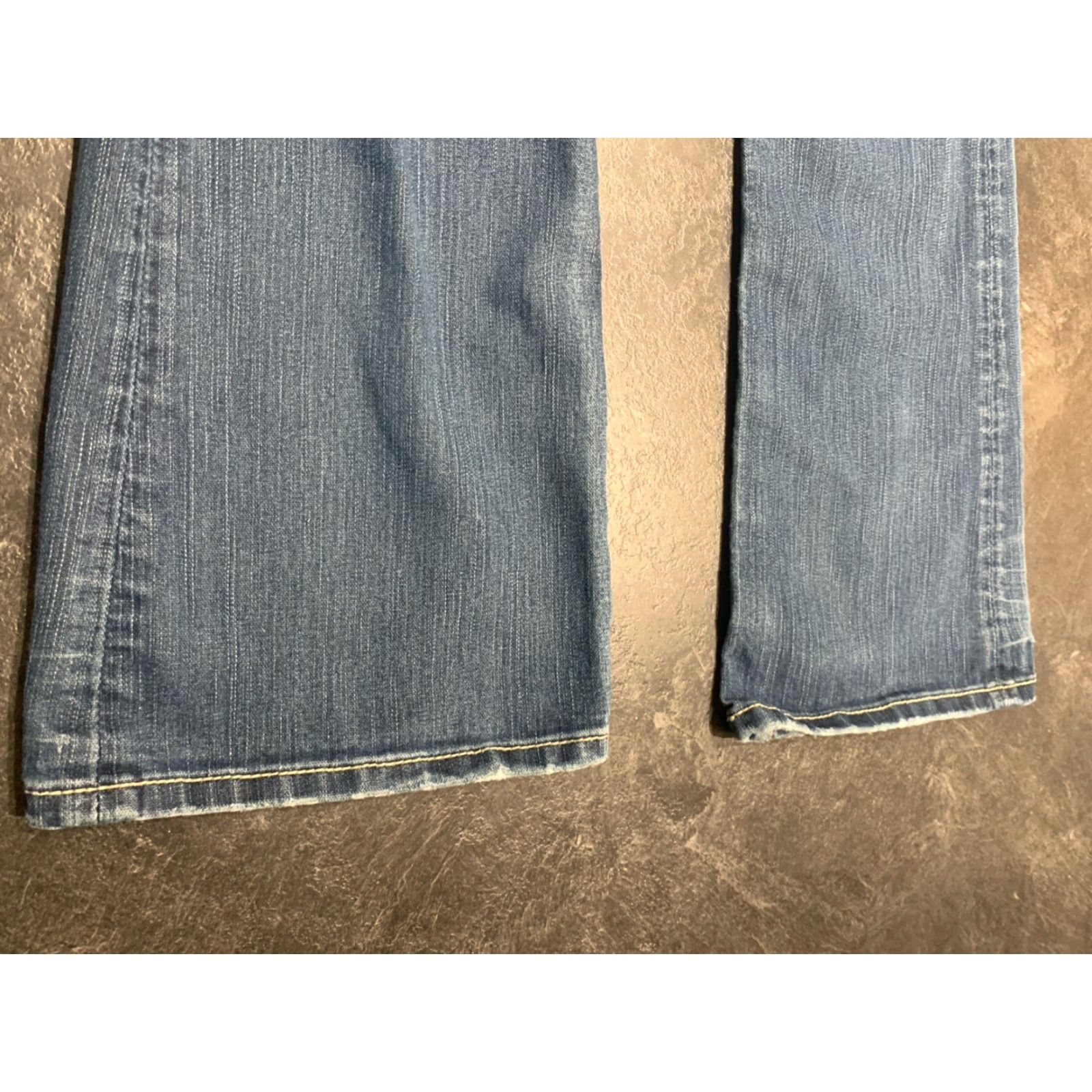 Vintage Buckle BKE Womens Jeans Flared 28x34 Blue Low Rise Stretch Denim Fall Winter Spring Size 28" / US 6 / IT 42 - 3 Thumbnail