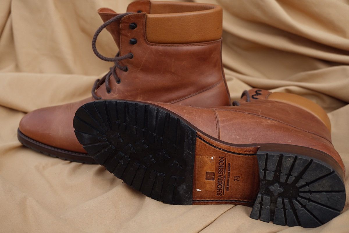 Other LAMBSKIN SHOEPASSION BOOTS VEG TANNED OILY LEATHER Size US 8.5 / EU 41-42 - 5 Thumbnail
