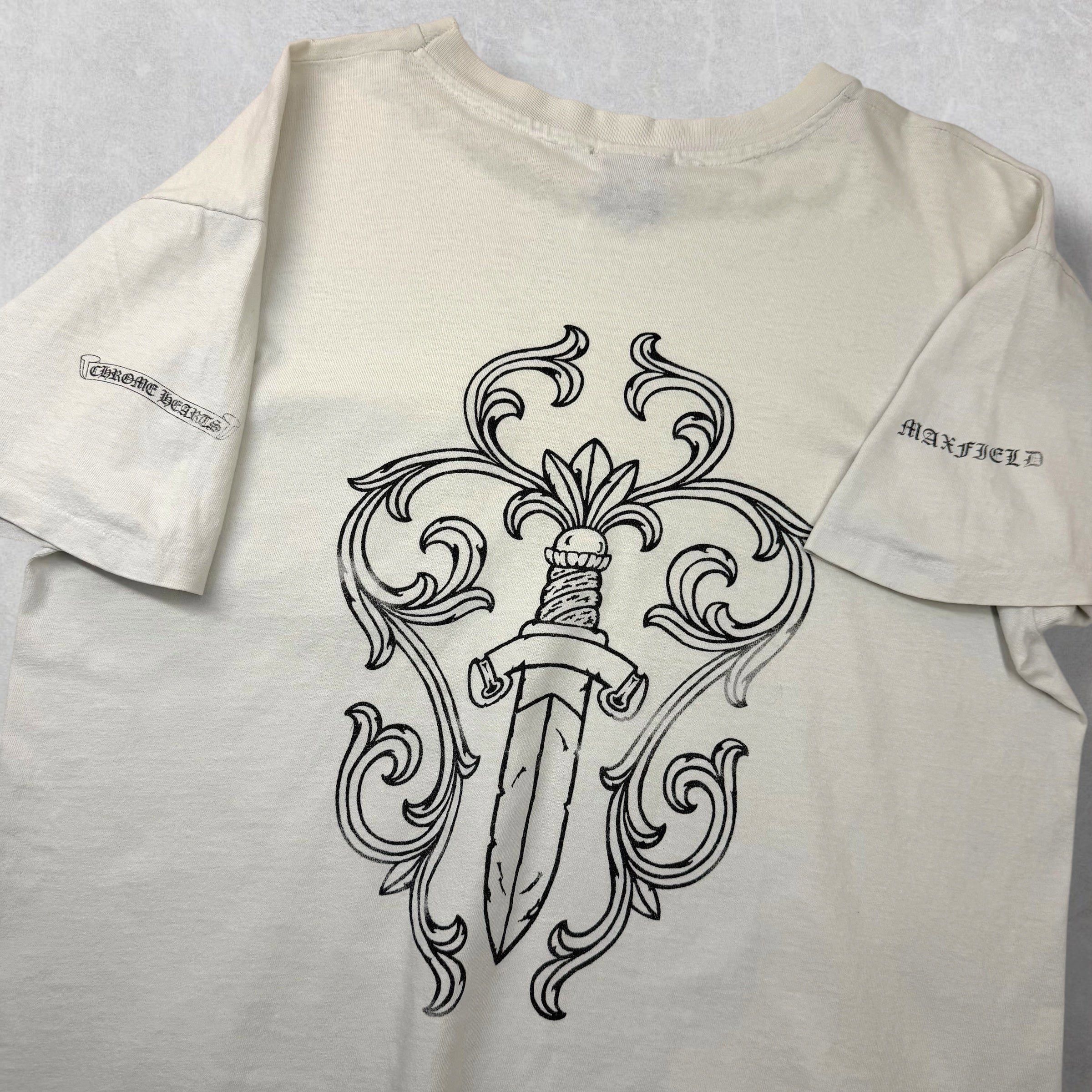Chrome Hearts Vintage Chrome Hearts Maxfield Tee L (Cropped) Size US L / EU 52-54 / 3 - 4 Thumbnail