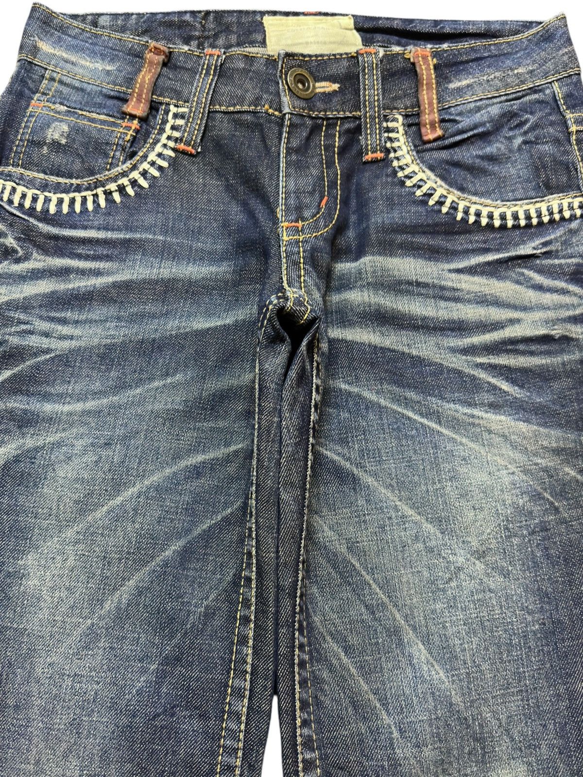 Hysteric Glamour Vintage Lolita Flare Whiskers Buckle Back Denim Size US 30 / EU 46 - 2 Thumbnail