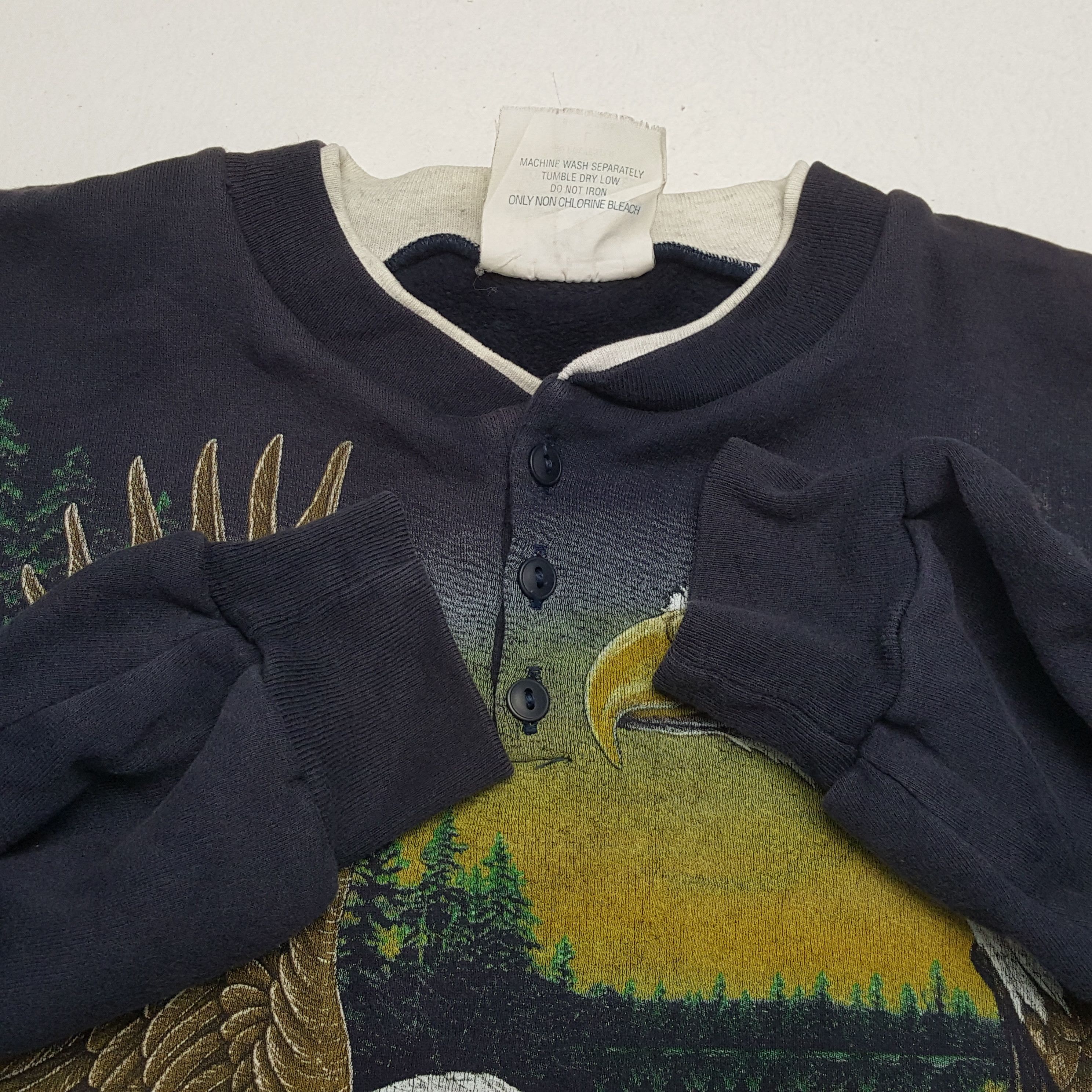 Vintage Vintage EAGLE ART Streetwear Full Print Style Sweatshirts Size US M / EU 48-50 / 2 - 8 Thumbnail