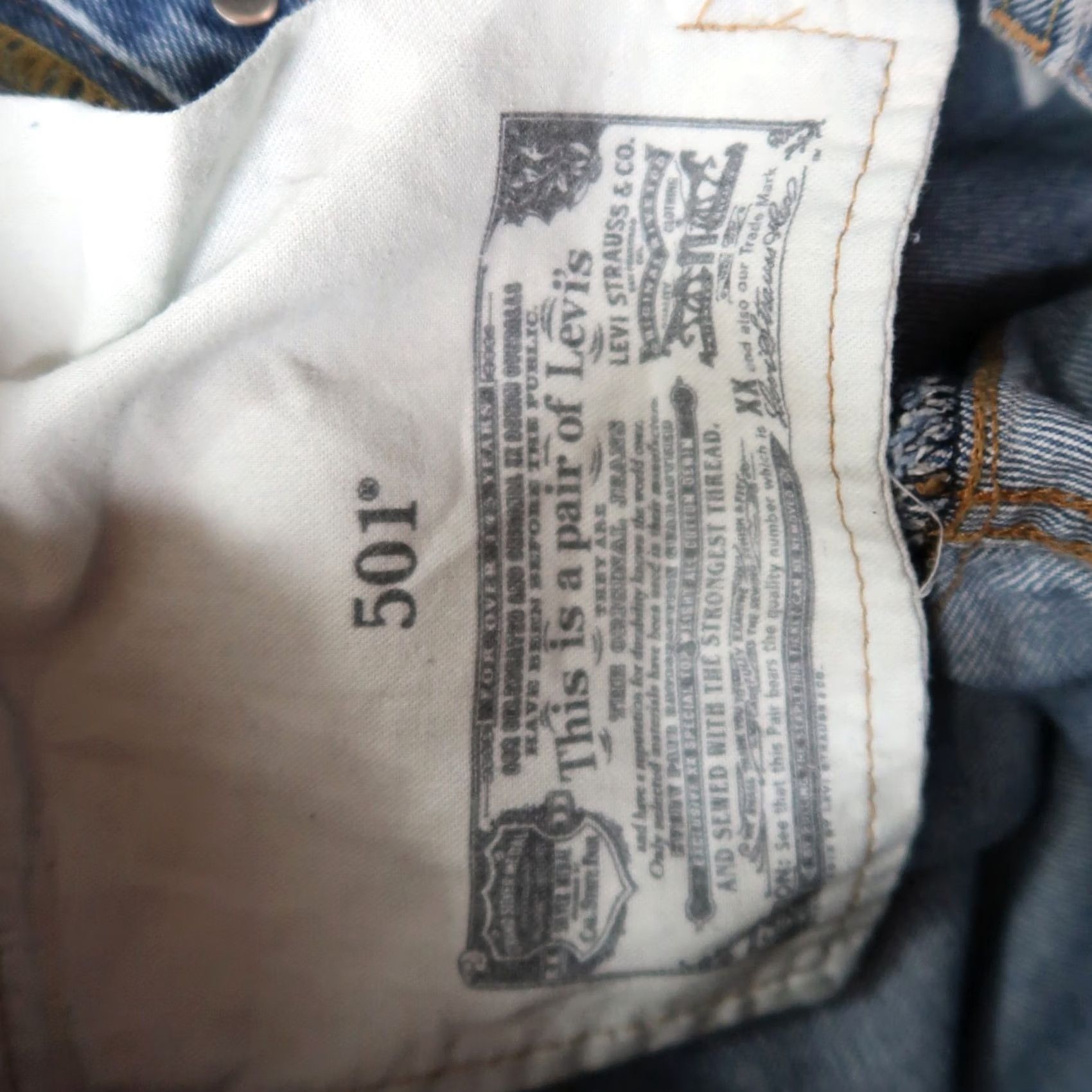 Levi's Levi's 501 Jeans Men's 34x34 Blue Denim Straight Leg Button Fly New Size US 34 / EU 50 - 6 Thumbnail